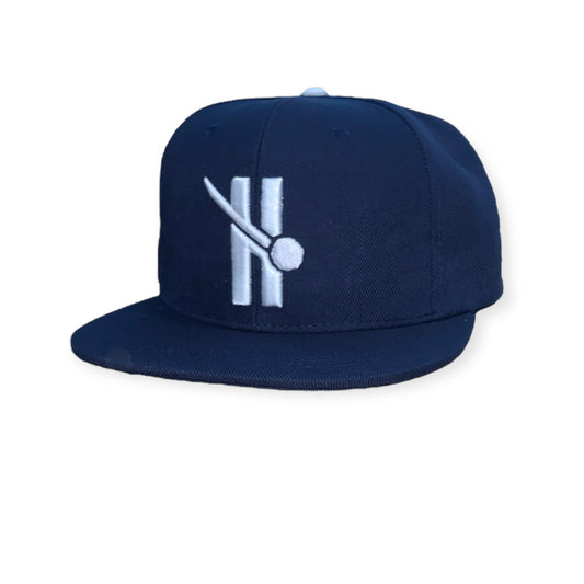 Navy Hailstorm H Logo Snapback