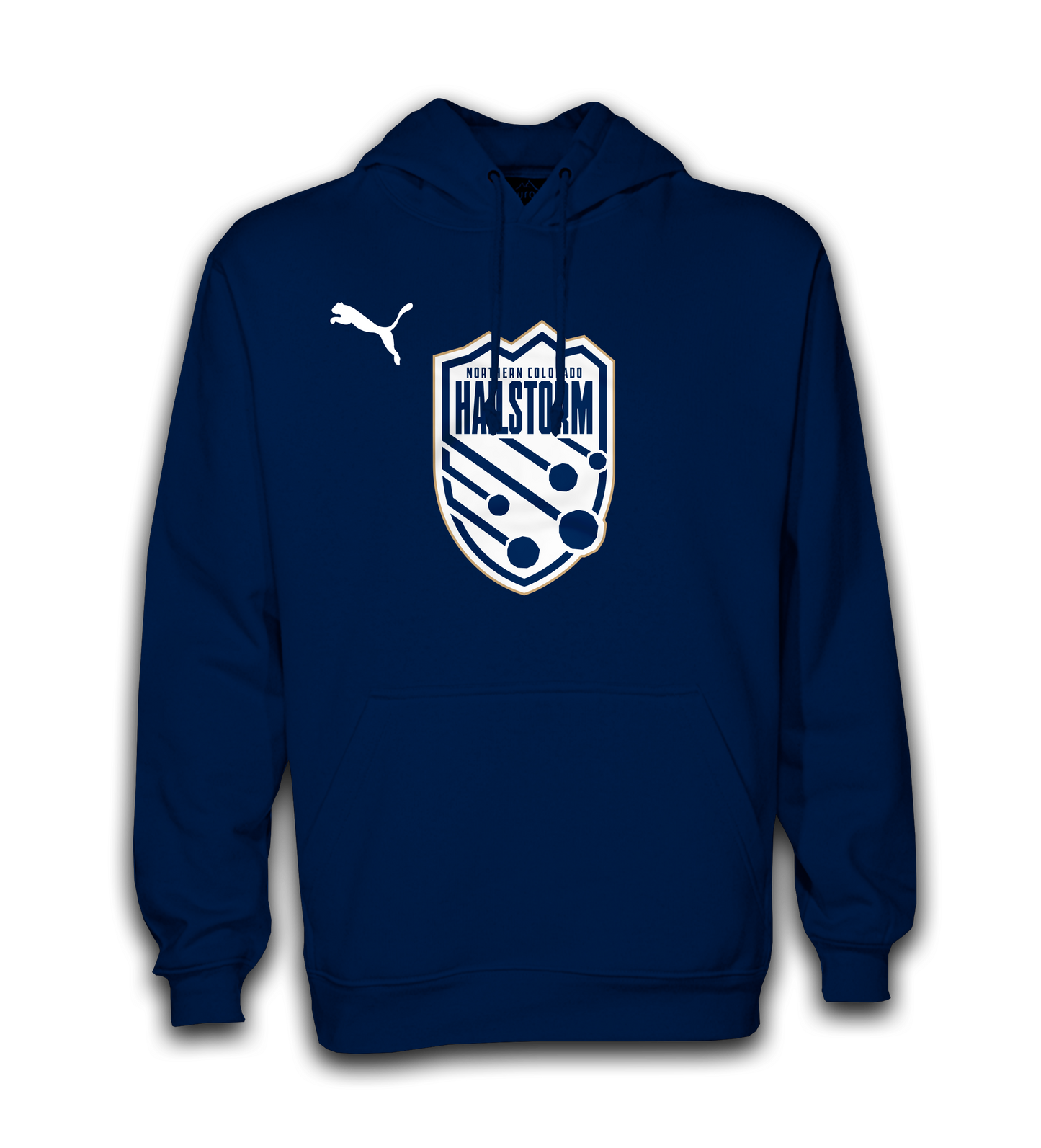 PUMA Navy Hailstorm Crest Hoodie