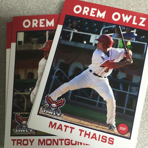 Orem Owlz 2016 Team Card Set