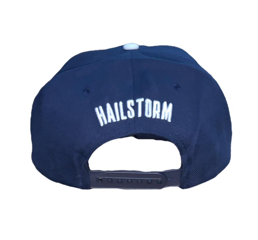 Navy Hailstorm H Logo Snapback