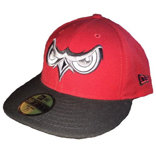 Orem Owlz New Era 5950 Scarlet Black Eyez