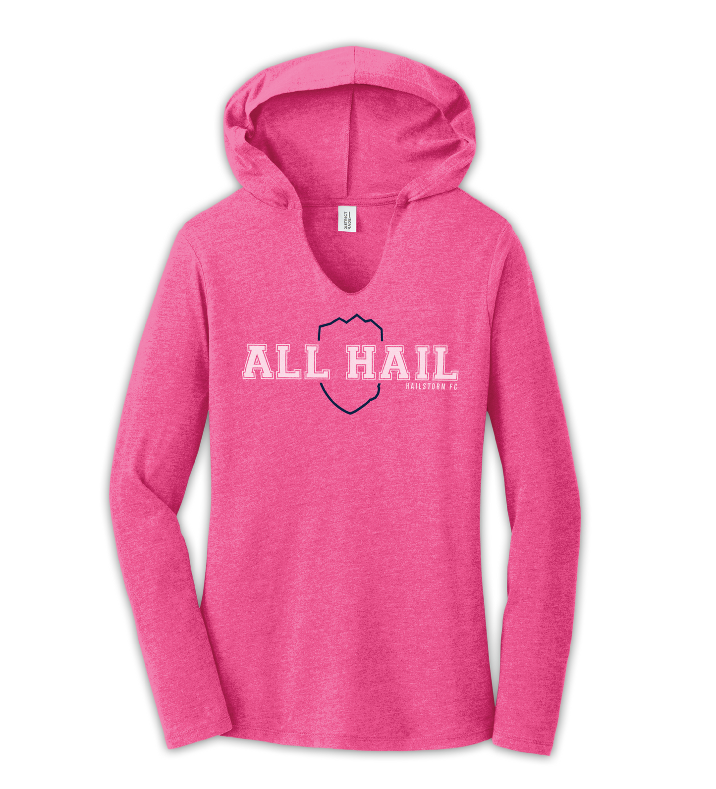 Women's Pink All Hail Hooded T-Shirt